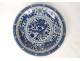 Large porcelain dish, white-blue, Chinese dragons, 5 lotus claws, Xuande, 19th century