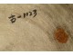 Large porcelain dish, white-blue, Chinese dragons, 5 lotus claws, Xuande, 19th century