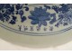 Large porcelain dish, white-blue, Chinese dragons, 5 lotus claws, Xuande, 19th century