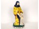 Henriot Quimper earthenware sculpture Saint Anne Virgin Mary child Brittany 20th century