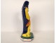 Henriot Quimper earthenware sculpture Saint Anne Virgin Mary child Brittany 20th century