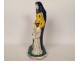 Henriot Quimper earthenware sculpture Saint Anne Virgin Mary child Brittany 20th century