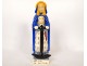 Henriot Quimper Porson earthenware statuette, Saint Anne of the Bretons, anchor, 20th century