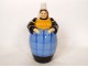 Henriot Quimper Charles Maillard Breton earthenware pitcher with apron, 20th century