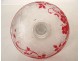 Baccarat France cut crystal ring sizer, foliage flowers, 20th century jewelry