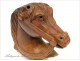 Head carved briar pipe Horse 19th