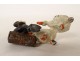 Small lead sculpture Nuremberg character Pierrot mandolin geese 19th century