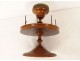 Antique spool holder, turned wood, 19th century sewing collection