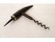 Antique 19th century steel horn corkscrew