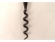 Antique 19th century steel horn corkscrew