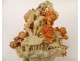 Chinese stone sculpture of bacon bouquet of flowers foliage China late 19th century