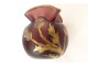 Legras Art Nouveau gilded enamelled glass ball vase with thistles, late 19th century