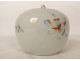 Chinese porcelain covered pot butterfly bird flowers peonies 19th century