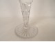 Pair of large crystal wedding stemmed glasses engraved with a vine monogram, 19th century