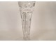 Pair of large crystal wedding stemmed glasses engraved with a vine monogram, 19th century