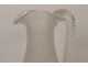 Baccarat frosted crystal orangeade pitcher, early 20th century