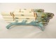 Asparagus dish, artichoke drainer, barbotine, Lunéville, early 20th century
