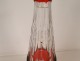 Val Saint Lambert cut crystal wine carafe, Eurydice red model, 20th century