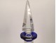 Baccarat Saint-Louis cobalt blue cut crystal wine decanter, early 20th century