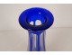 Baccarat Saint-Louis cobalt blue cut crystal wine decanter, early 20th century