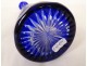 Baccarat Saint-Louis cobalt blue cut crystal wine decanter, early 20th century