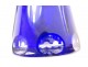 Baccarat Saint-Louis cobalt blue cut crystal wine decanter, early 20th century