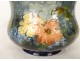 Impressionist earthenware flowerpot Montigny sur Loing bouquet of flowers 19th century