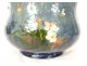 Impressionist earthenware flowerpot Montigny sur Loing bouquet of flowers 19th century