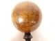 Small terrestrial globe world map J. Lebègue &amp; Cie Paris Napoleon III 19th century
