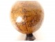 Small terrestrial globe world map J. Lebègue &amp; Cie Paris Napoleon III 19th century
