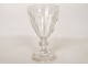 Baccarat France cut crystal water glass, Harcourt model, 20th century