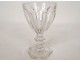 Baccarat France cut crystal water glass, Harcourt model, 20th century