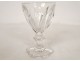 Baccarat France cut crystal water glass, Harcourt model, 20th century