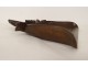 Crumb collector table shovel carved wood Black Forest oak acorns 19th century