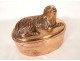 Alsatian copper sheep cake mold Koessler Strasbourg 19th century