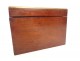 Cigar box mahogany wood rosewood marquetry 19th century
