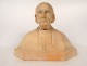 Terracotta bust sculpture F. Bazin Mgr Duparc bishop Quimper Léon 20th century