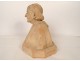 Terracotta bust sculpture F. Bazin Mgr Duparc bishop Quimper Léon 20th century