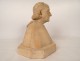 Terracotta bust sculpture F. Bazin Mgr Duparc bishop Quimper Léon 20th century