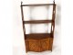 Lois XV wall shelf cherry wood marquetry Maltese cross hearts 18th century