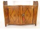 Lois XV wall shelf cherry wood marquetry Maltese cross hearts 18th century