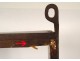 Lois XV wall shelf cherry wood marquetry Maltese cross hearts 18th century