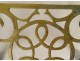 Gilded brass trivet support with claw feet, 18th century