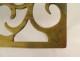 Gilded brass trivet support with claw feet, 18th century