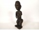 African votive statuette of Baoulé fertility, wood, woman, Ivory Coast, 20th century