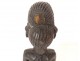 African votive statuette of Baoulé fertility, wood, woman, Ivory Coast, 20th century