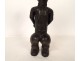 African votive statuette of Baoulé fertility, wood, woman, Ivory Coast, 20th century