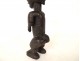 African votive statuette of Baoulé fertility, wood, woman, Ivory Coast, 20th century