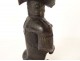 African votive statuette of Baoulé fertility, wood, woman, Ivory Coast, 20th century