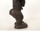 African votive statuette of Baoulé fertility, wood, woman, Ivory Coast, 20th century